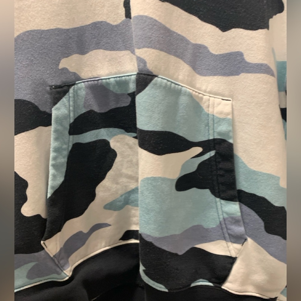 Nike Men's Blue Tiger Camouflage Hoodie Size XL - Picture 2 of 9